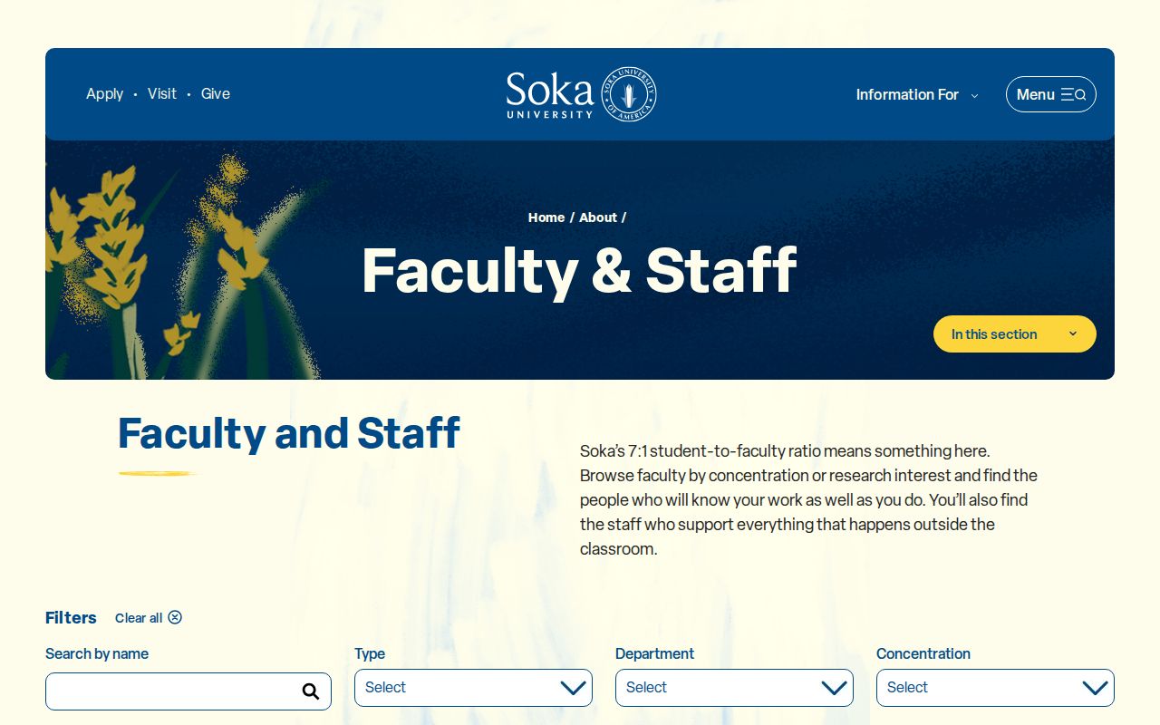 Aliso Viejo people directories Soka University faculty staff